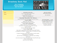 Tablet Screenshot of broadwaybookmall.com